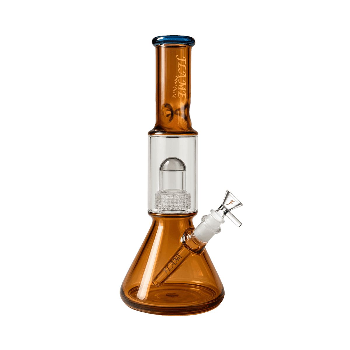 14" FLAME PREMIUM High Gloss Nuclear Perc Bong - Copper