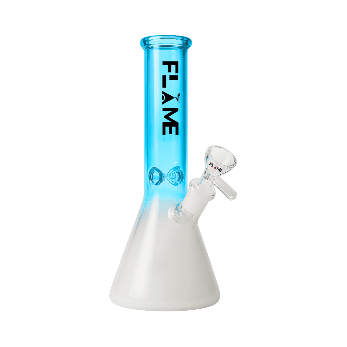 10" FLAME Fadeaway Beaker Bong - Blue