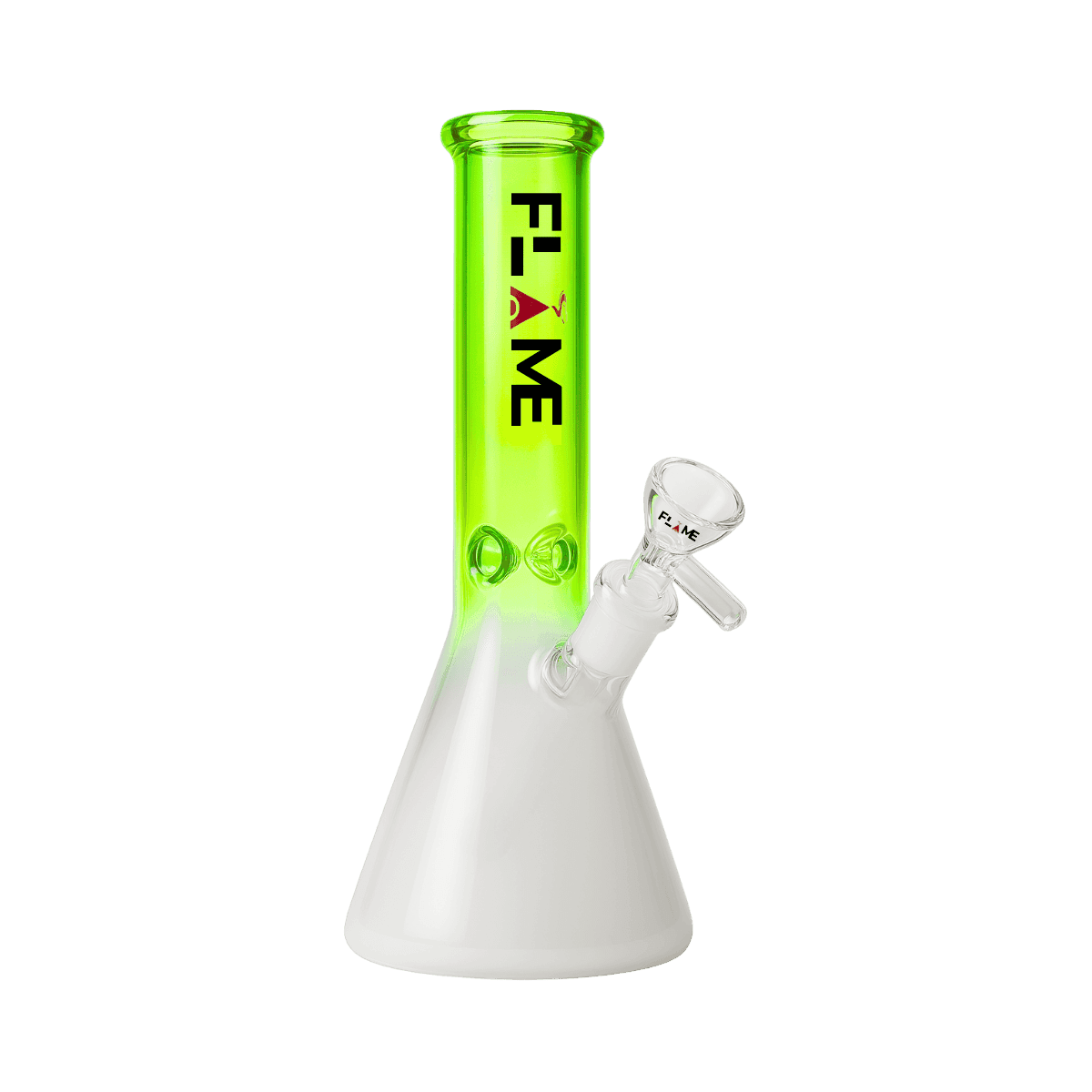 10" FLAME Fadeaway Beaker Bong - Green