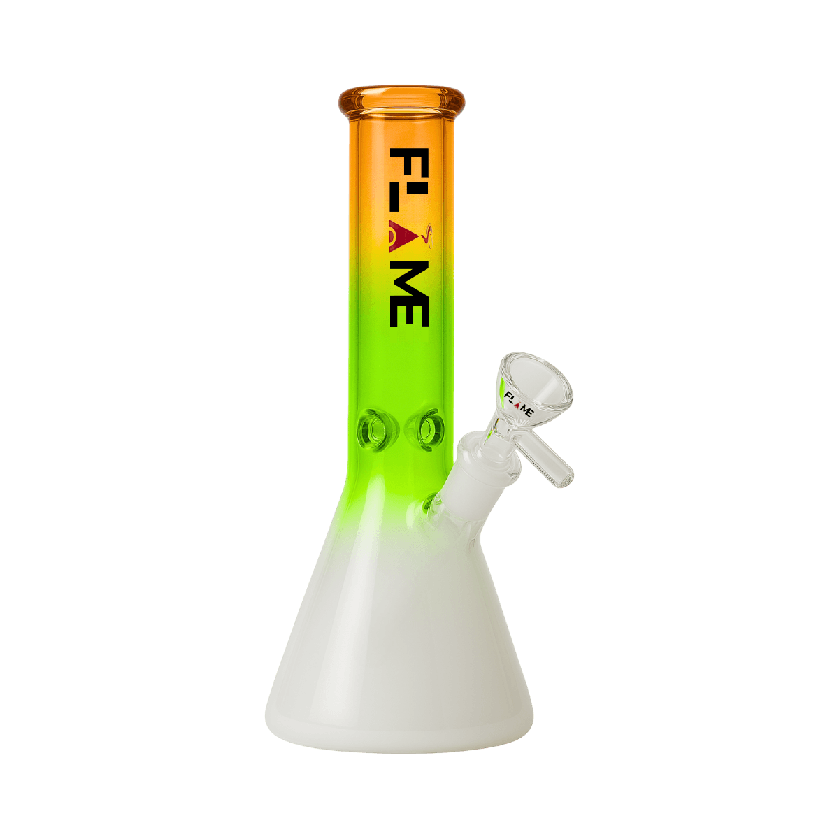 10" FLAME Fadeaway Beaker Bong - Orange