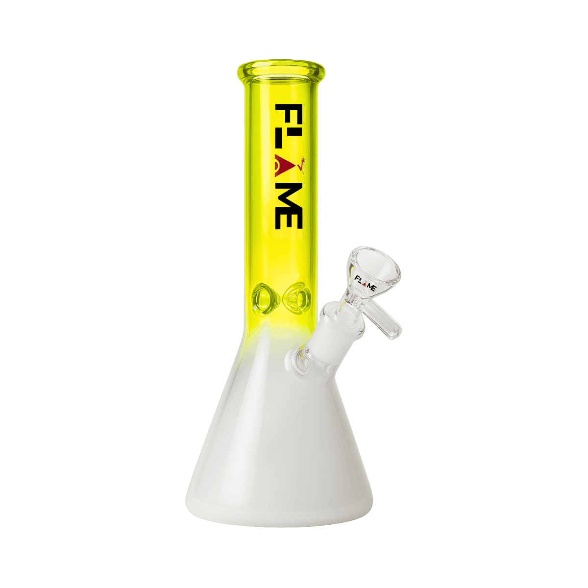 10" FLAME Fadeaway Beaker Bong - Yellow