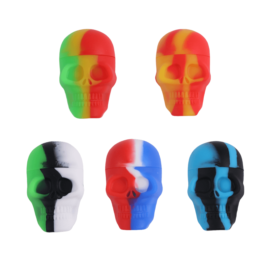 Skull Silicone Storage Containers