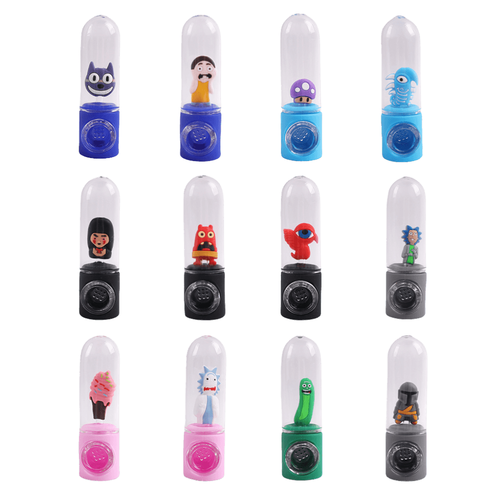 Dome Silicone Hand Pipes, Set of 12