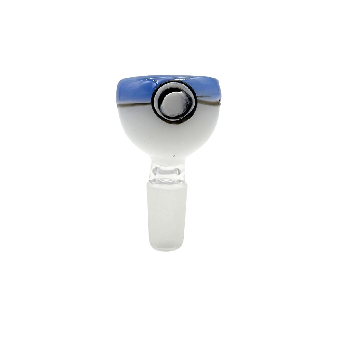 14mm Pokeball Glass Bowl - Blue