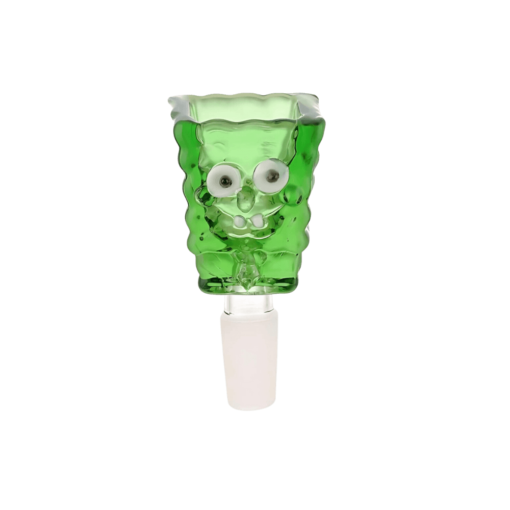 14mm Sponge Character Glass Bowl - Green