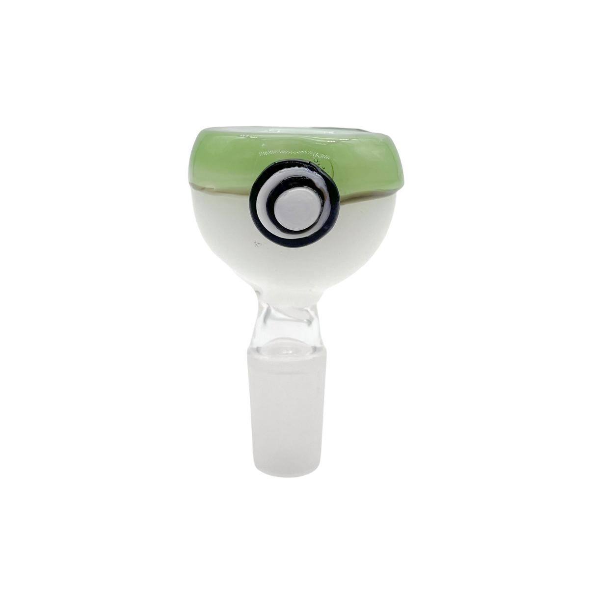 14mm Pokeball Glass Bowl - Green