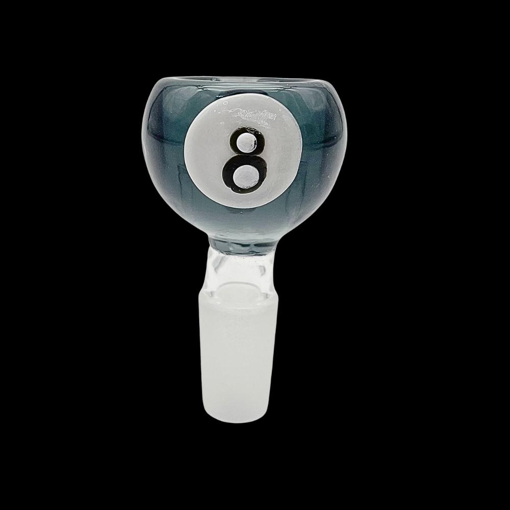 14mm 8-Ball Glass Bowl - Black
