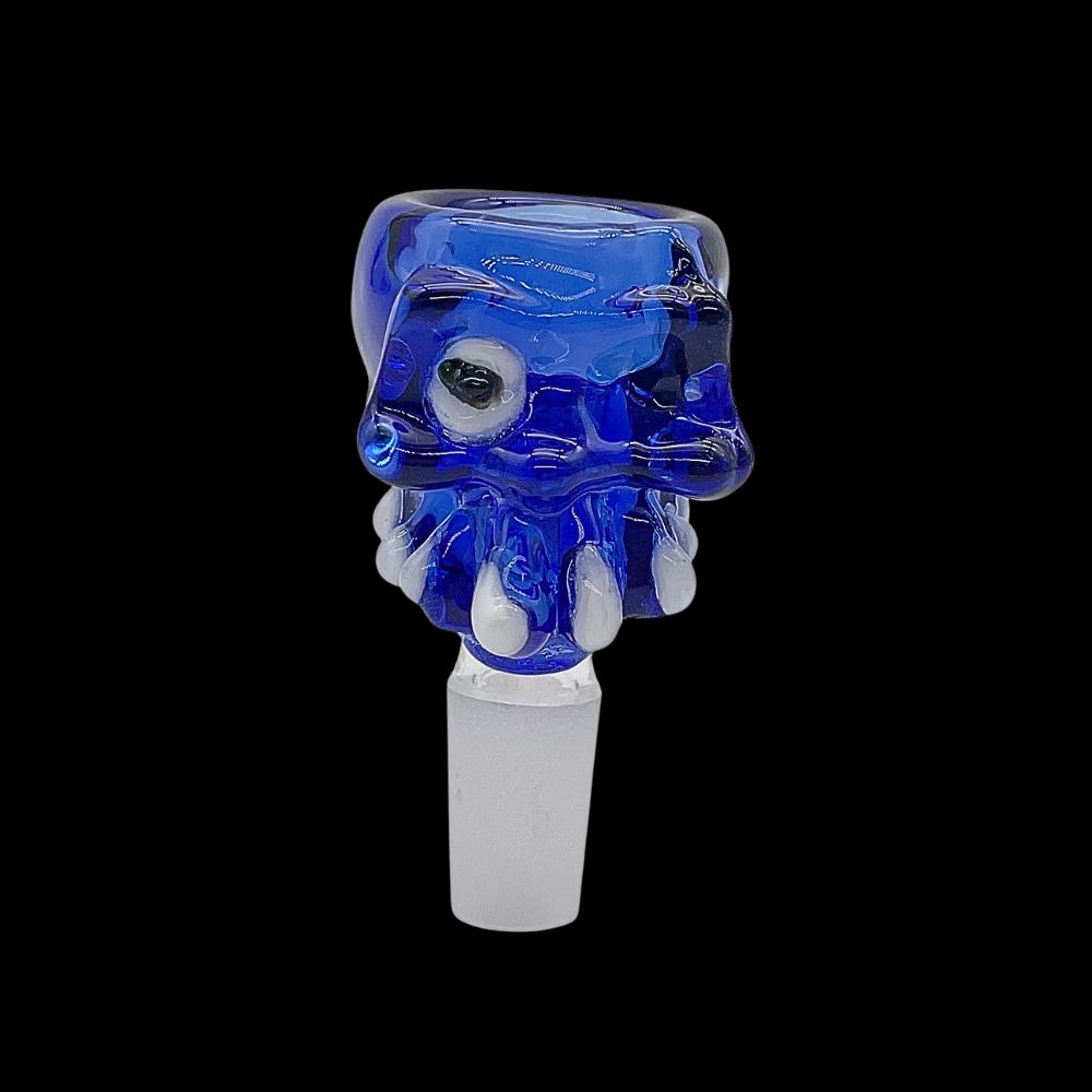 Blue Monster One Eyed Face Glass Bowl 14mm