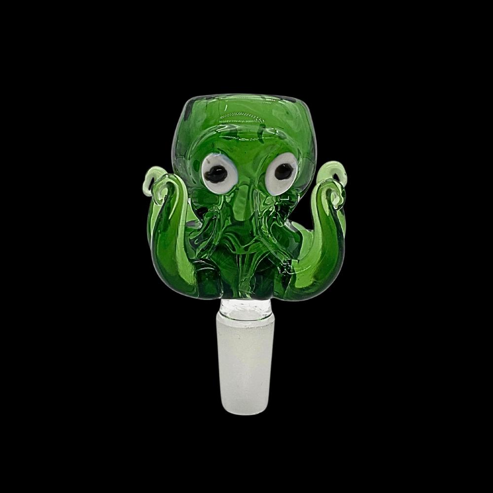 14mm Octopus Glass Bowl - Green