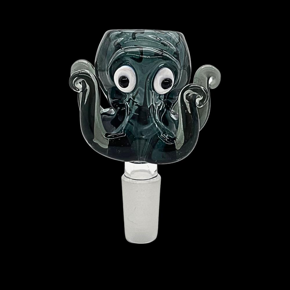 14mm Octopus Glass Bowl - Black