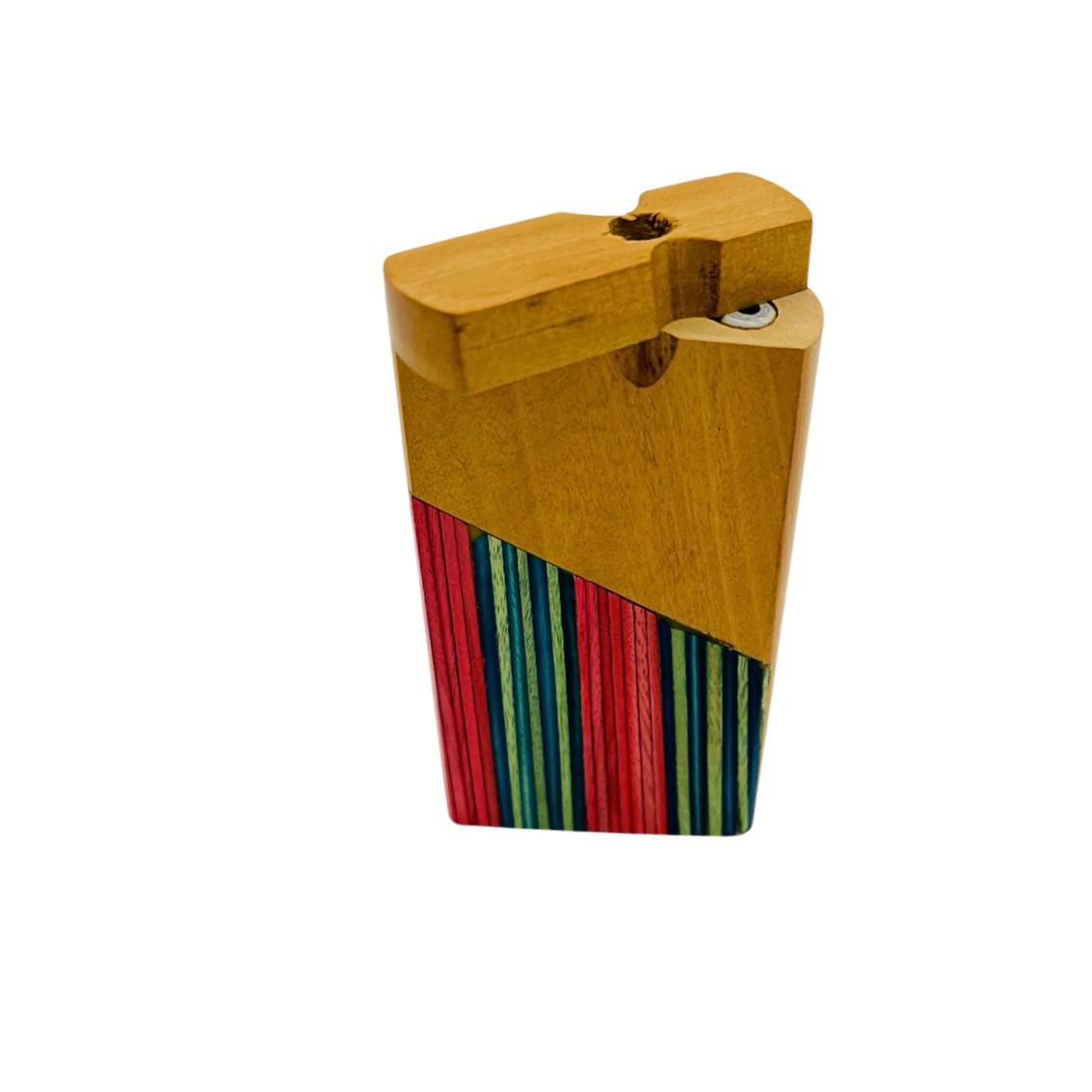 Color-Striped Wooden Dugout with Sniffer - Pack of 10