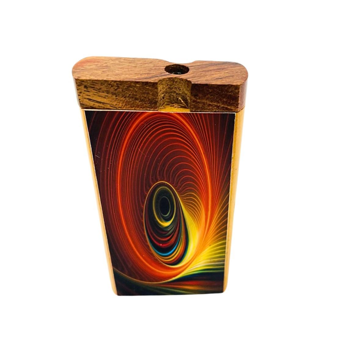 Wooden Dugout with Sniffer - Spiral Design, Pack of 10