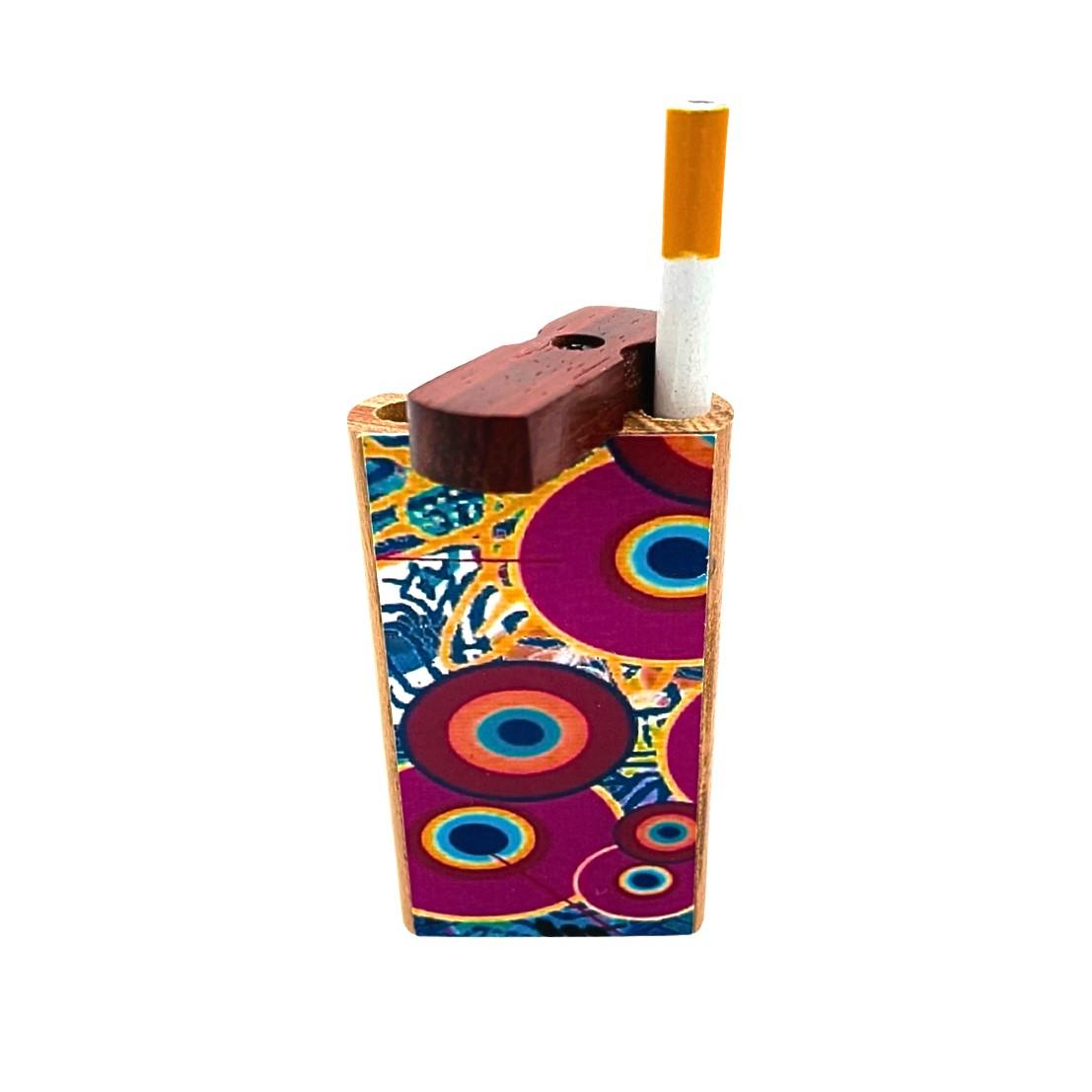 Colorful Patterned Wooden Dugout - Pack of 10