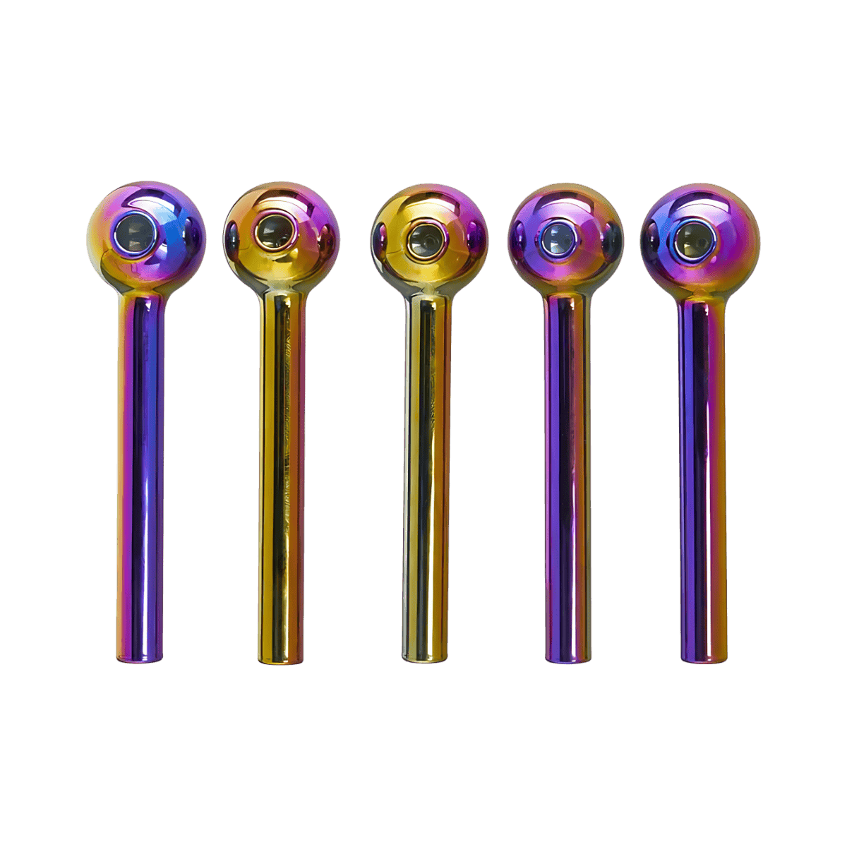 4.5" Ball Pipe - Oil Slick (Set of 100)