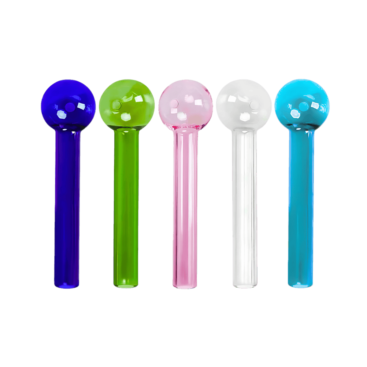 4" Glass Ball Pipe - Assorted Colors (Set of 100)