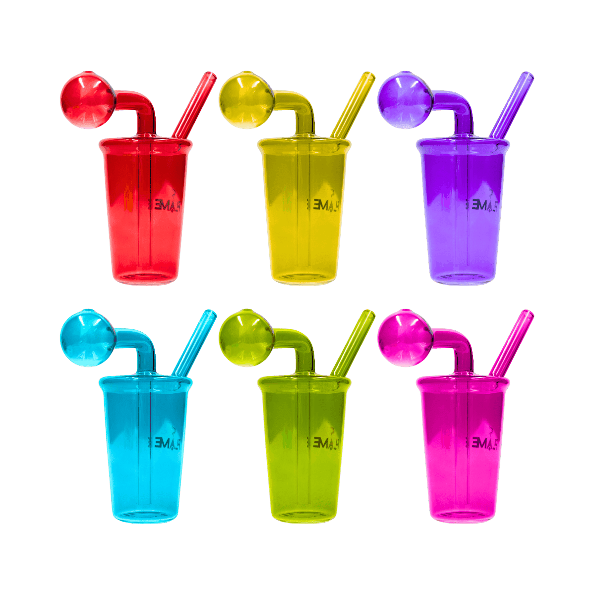 4.5" Drink Cup Oil Bong - Assorted Colors
