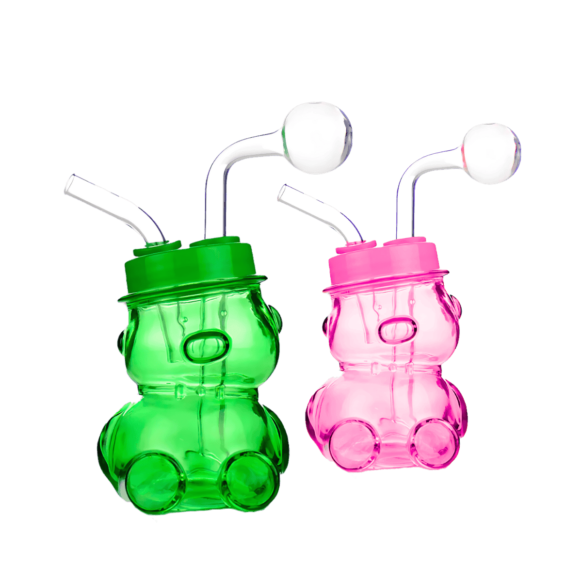 5.5" Teddy Cup Oil Bong - Assorted Colors (Set of 6)