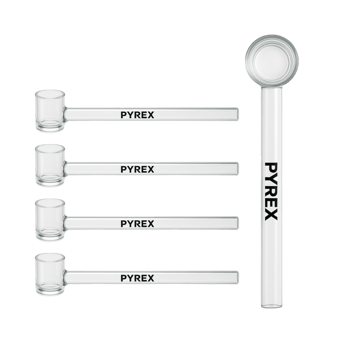 5" Pyrex Glass Hammer Pipe
