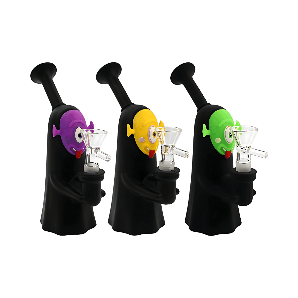 16 CM Silicone Space Monster Bong - Assorted Colors