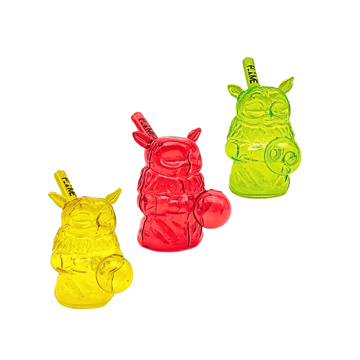 6" Flame Yoda Oil Bong - Assorted Colors (Set of 6)